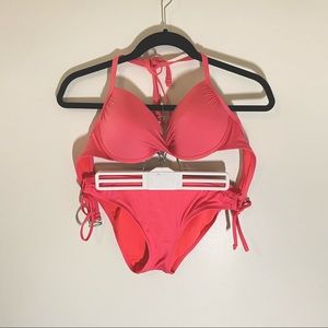 Pink bikini set